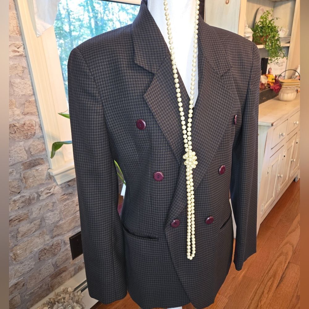 Rena Rowan Dark Blue and Green  Blazer Size 8